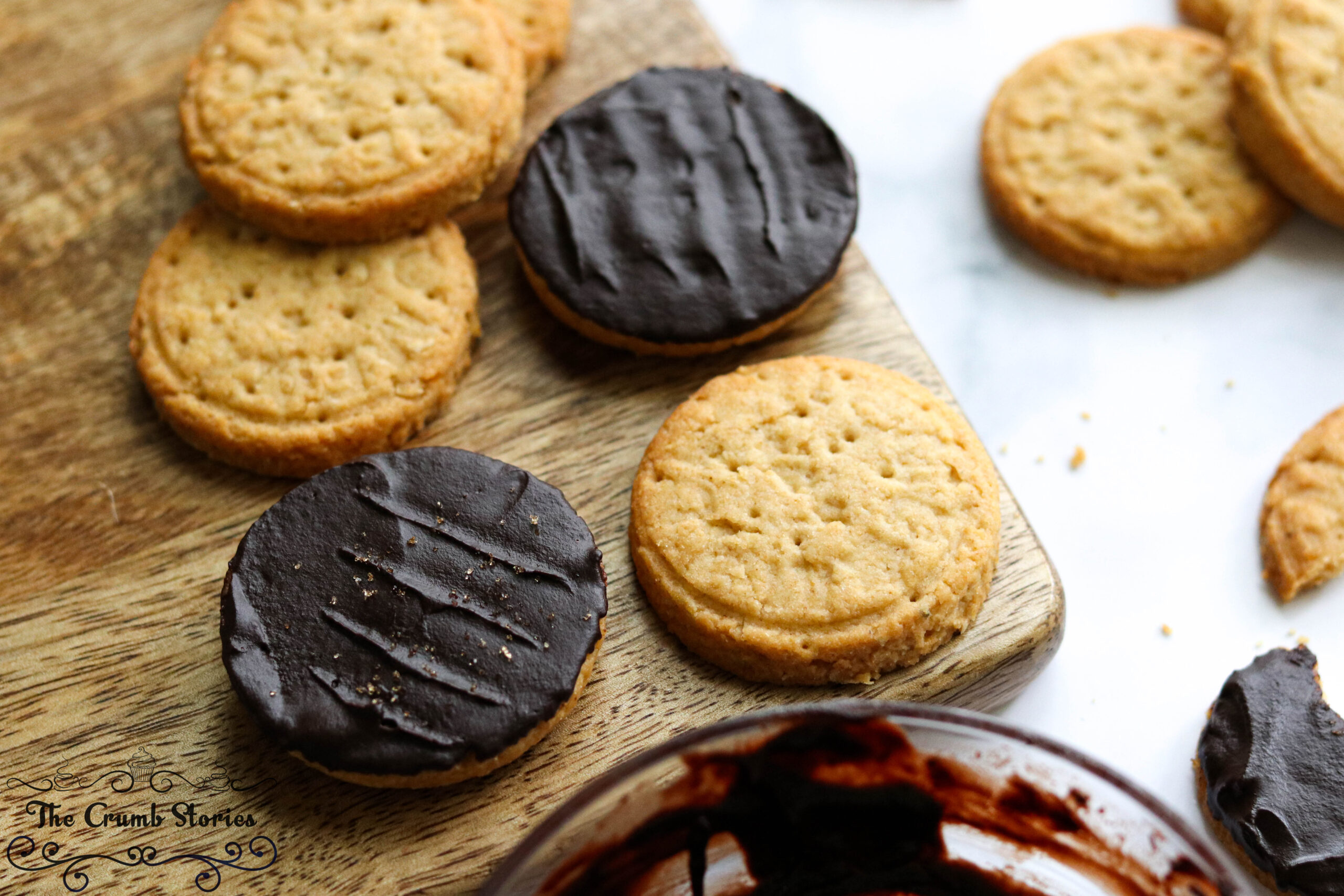 Healthy Chocolate Digestive Cookies | The Crumb Stories